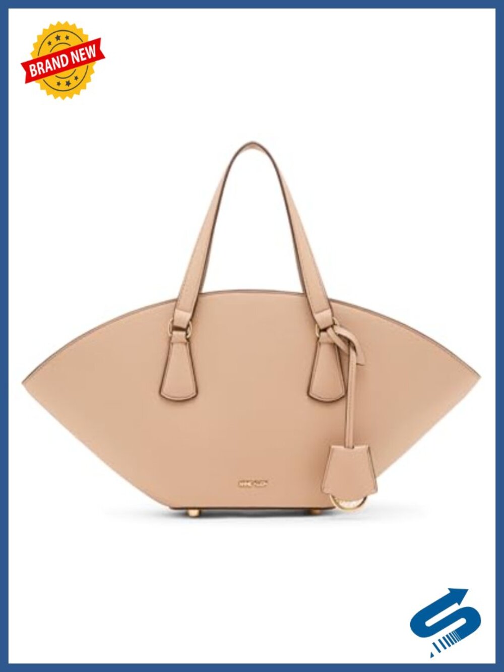 Anne Klein Small Curved Tote Convertible Strap Hobo